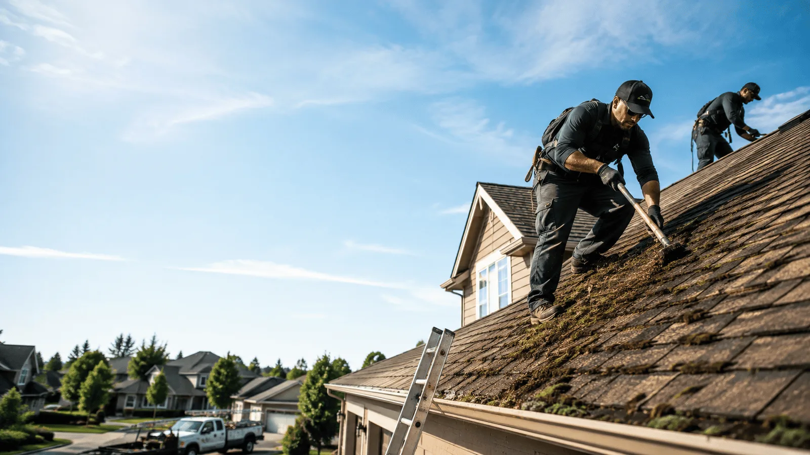 Roof Moss Removal in Normal, IL near me
